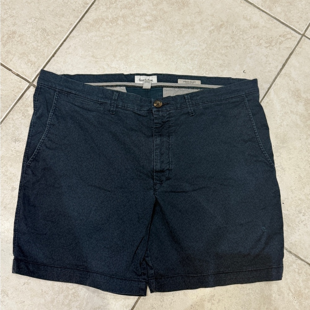 Goodfellow & Co Blue Flat Front Shorts